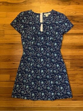 Rampage Navy Floral Vine Mini Dress
